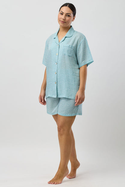 FOLIAGE SHORT PJ SET JADE - SK511F5
