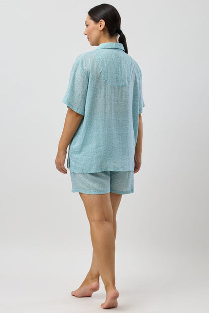 FOLIAGE SHORT PJ SET JADE - SK511F5