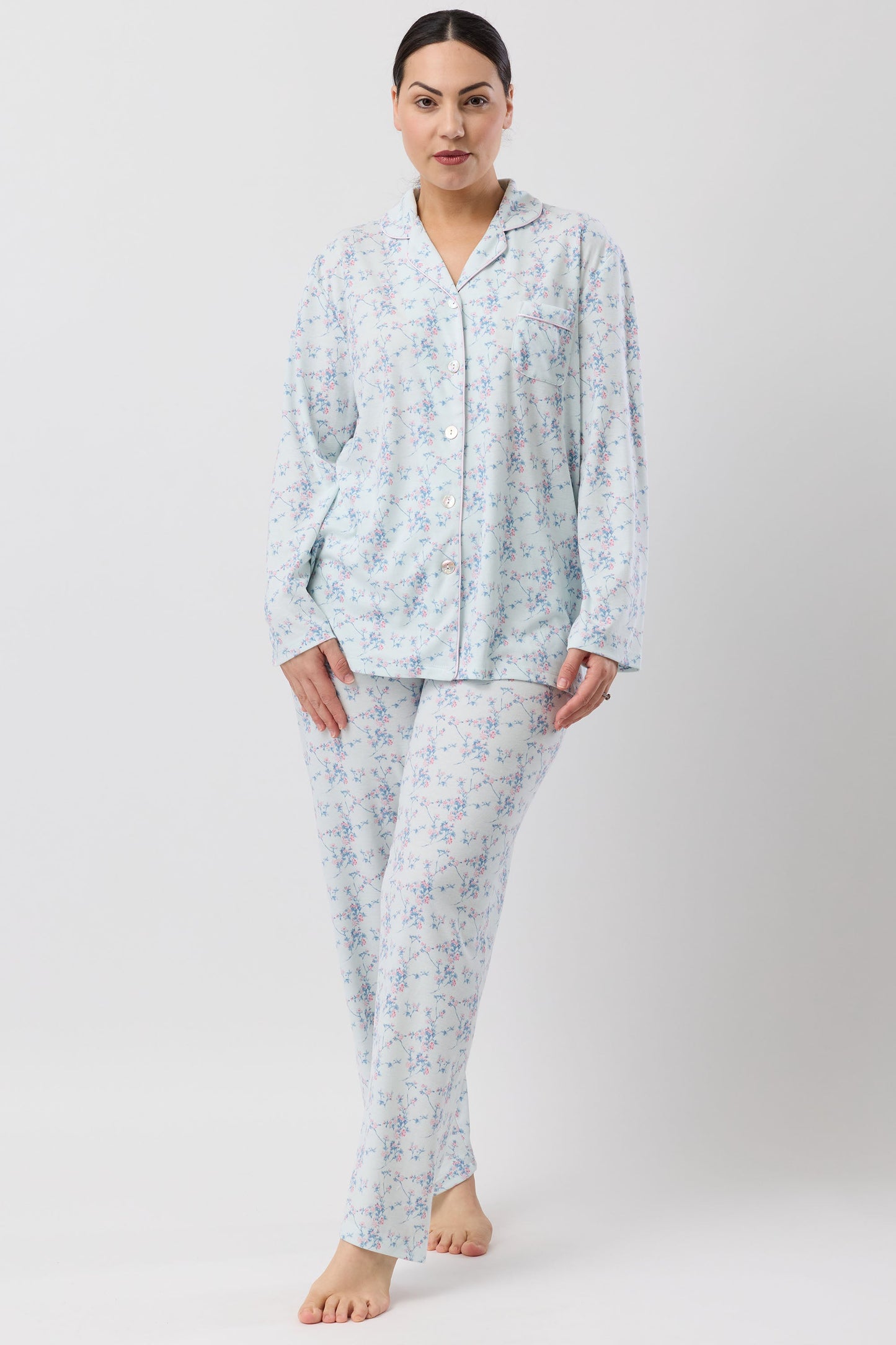 CHERRY BLOSSOM PJ SET MINT - SK515C6