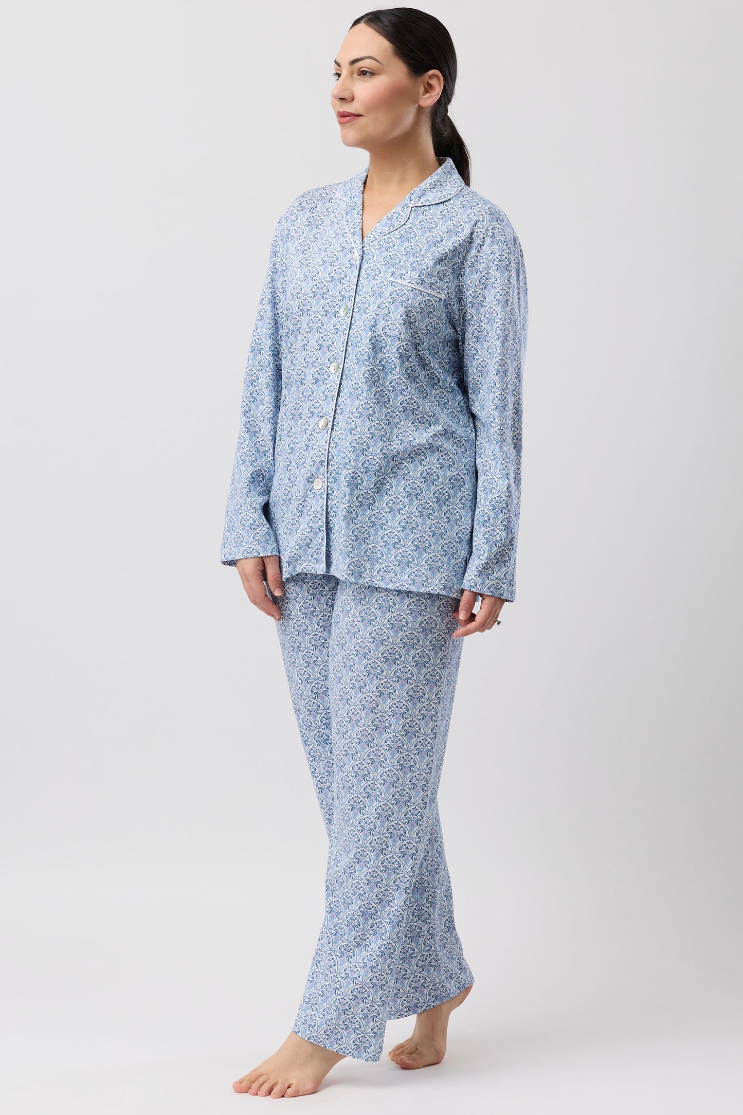 ORIENTAL PJ SET TEAL - SK515O6