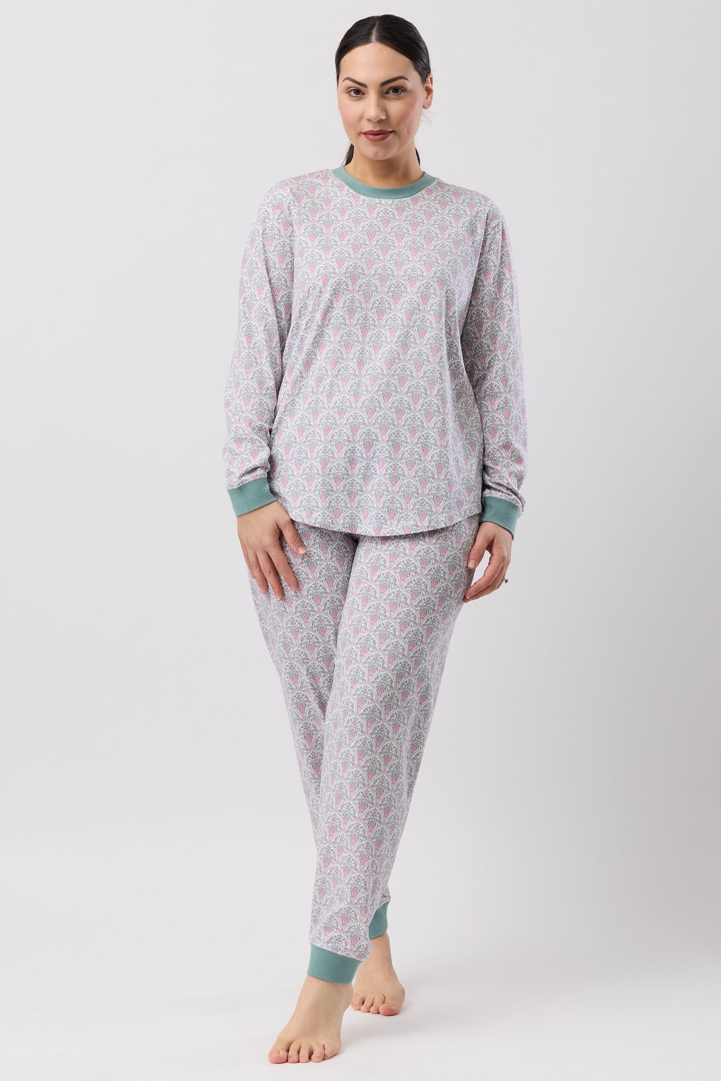 ORIENTAL SKI PJ SET PINK - SK516O6