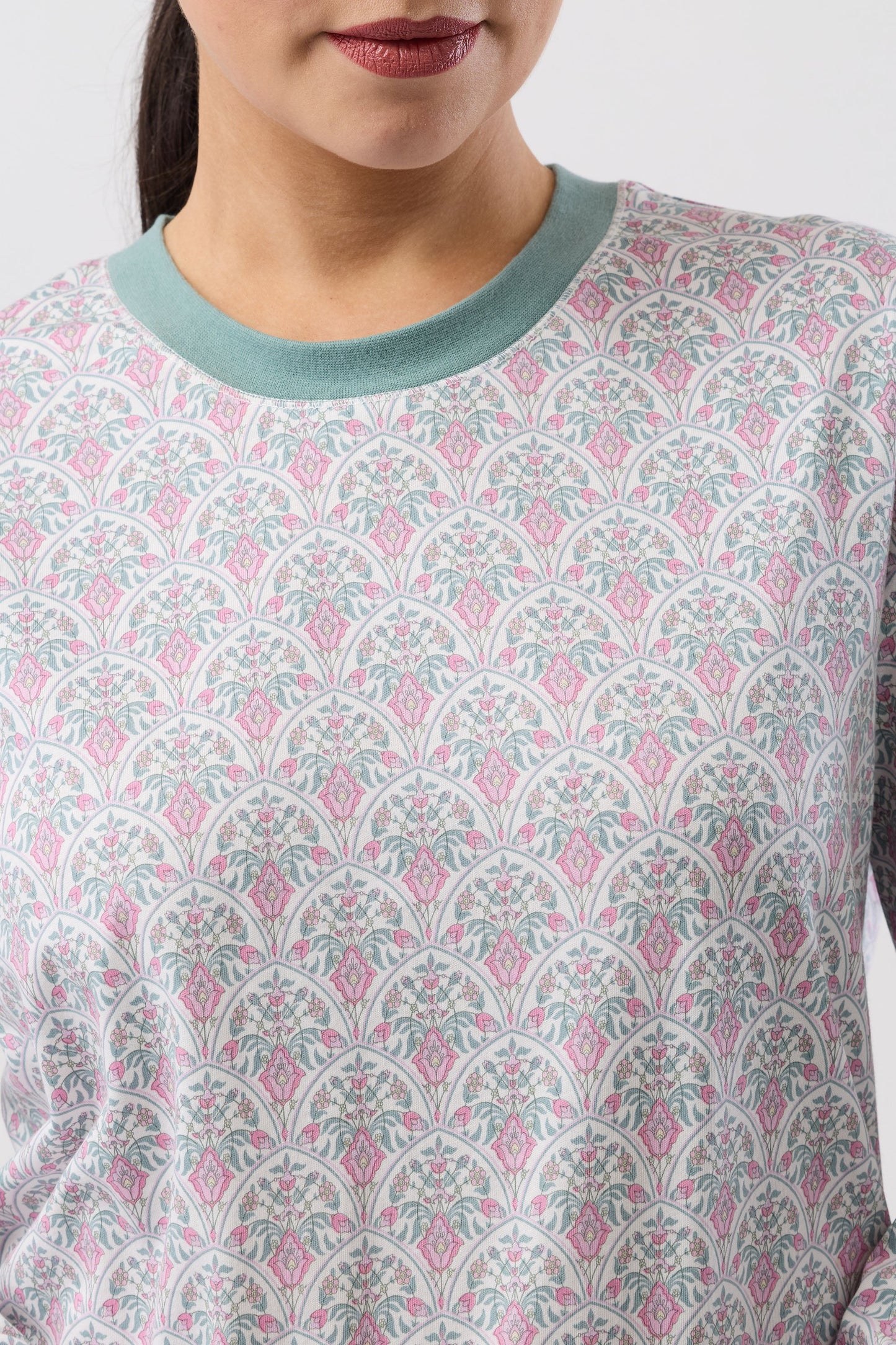 ORIENTAL SKI PJ SET PINK - SK516O6