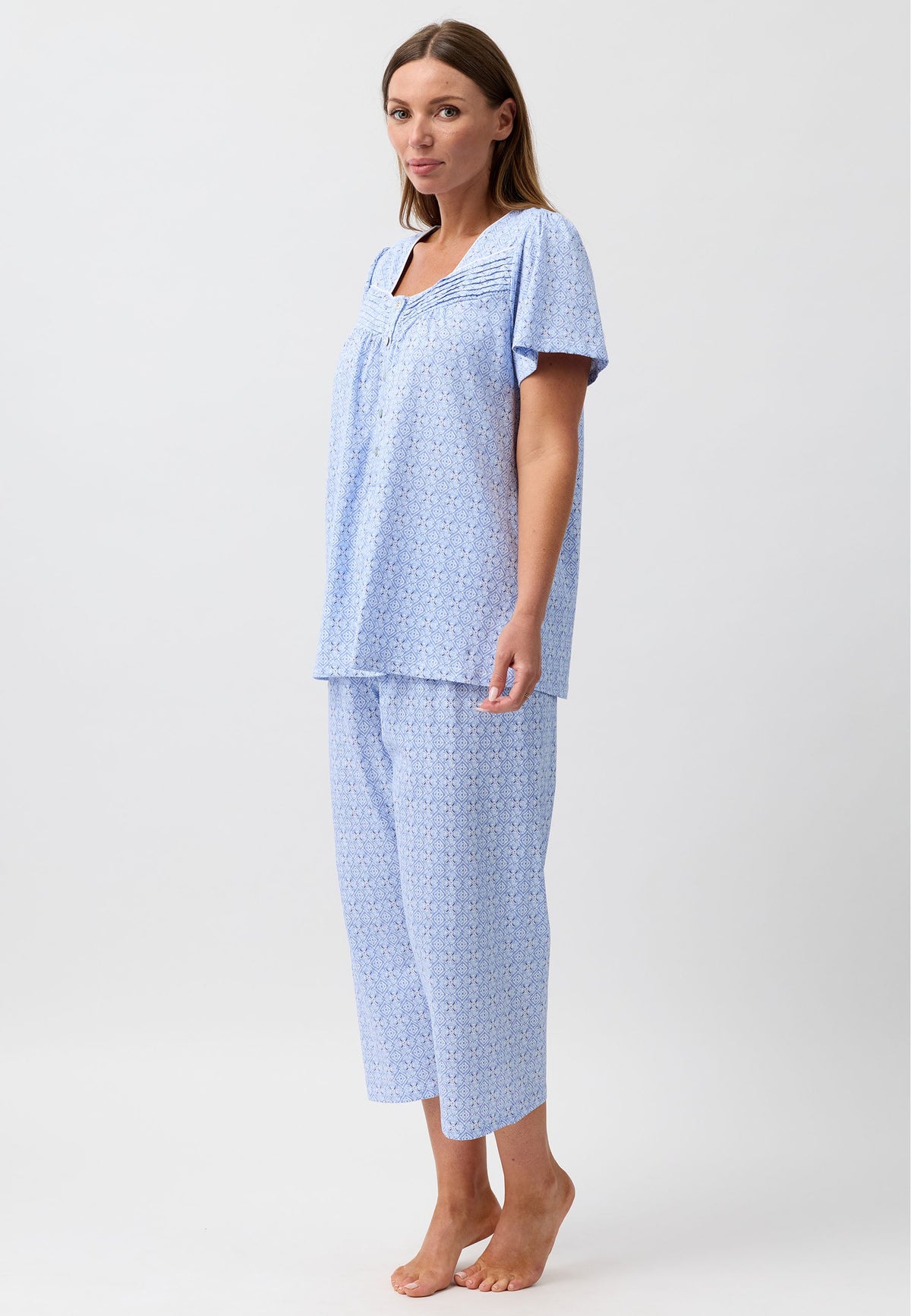 BATIK 3/4 PJ SET DENIM - SK521B6