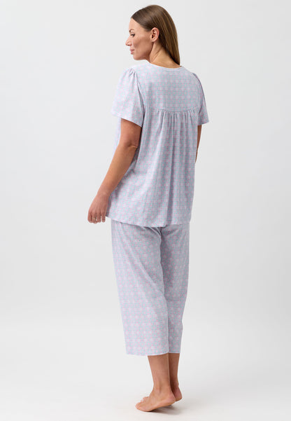 BATIK 3/4 PJ SET SAGE - SK521B6