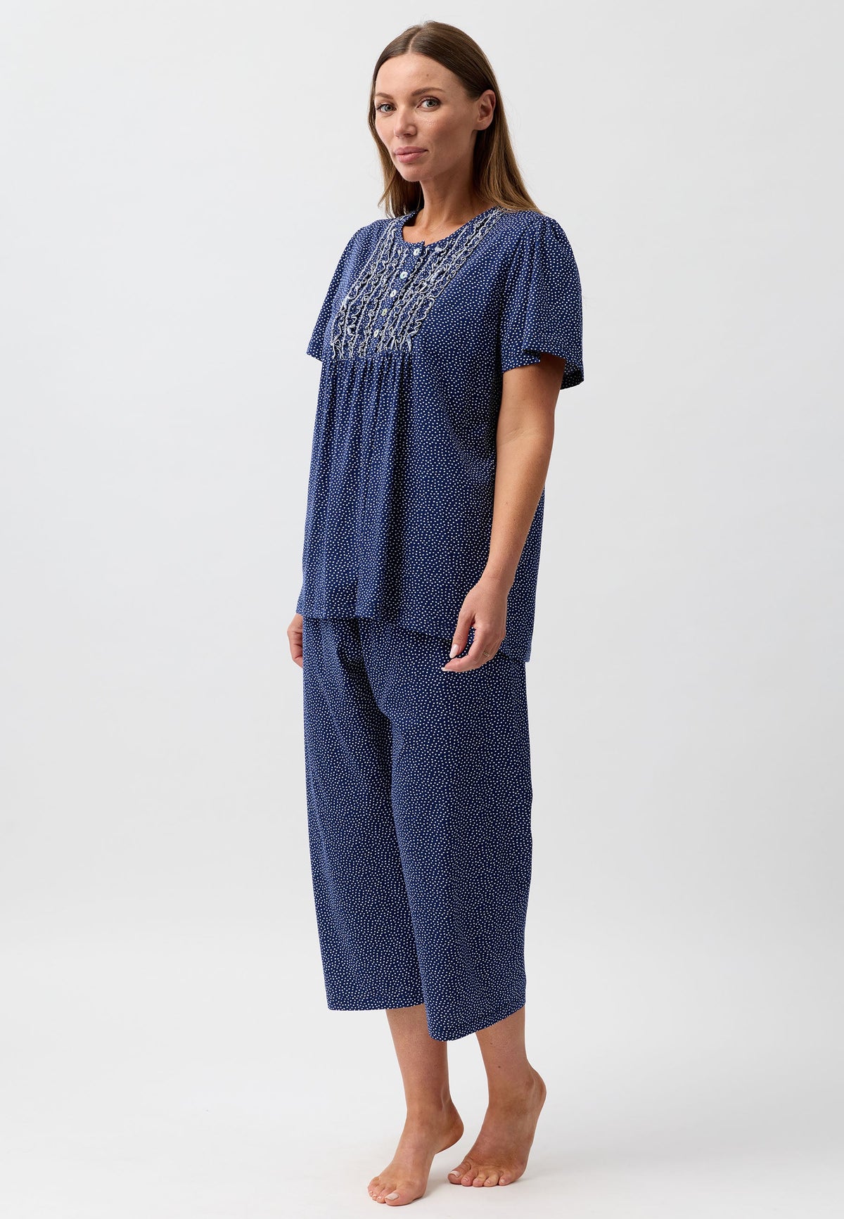 CONFETTI 3/4 PJ SET NAVY - SK527CS6