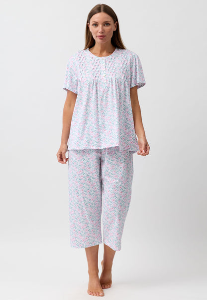 CAMELLIA 3/4 PJ SET PINK - SK528C6