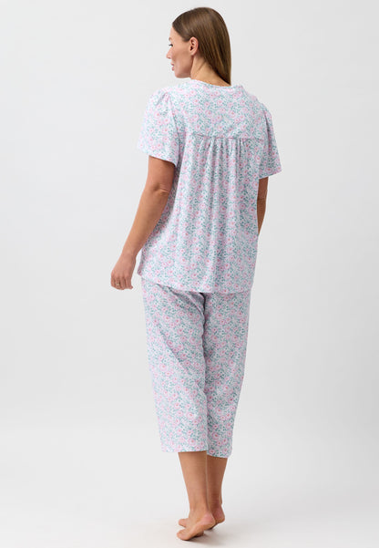 CAMELLIA 3/4 PJ SET PINK - SK528C6