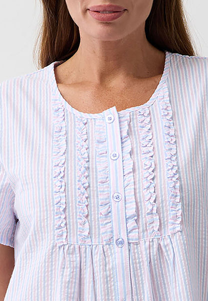 STRIPE 3/4 PJ SET PINK - SK529S6
