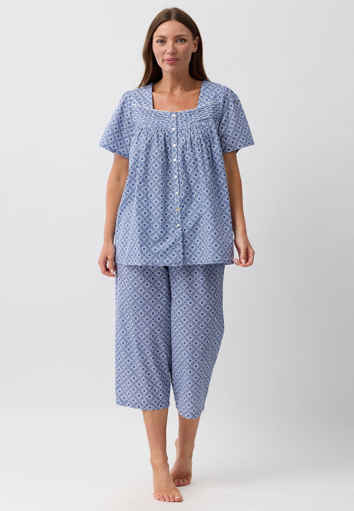 MOROCCO 3/4 PJ SET NAVY - SK530M6