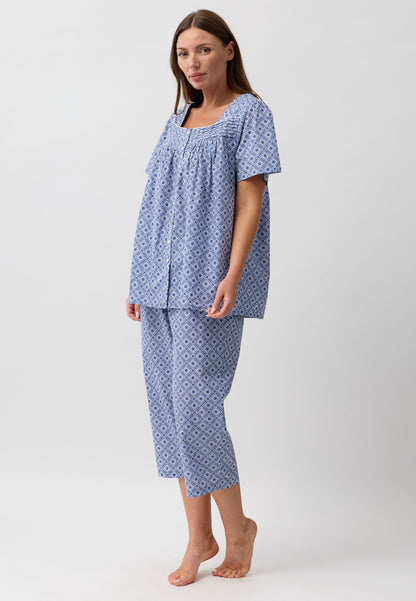 MOROCCO 3/4 PJ SET NAVY - SK530M6