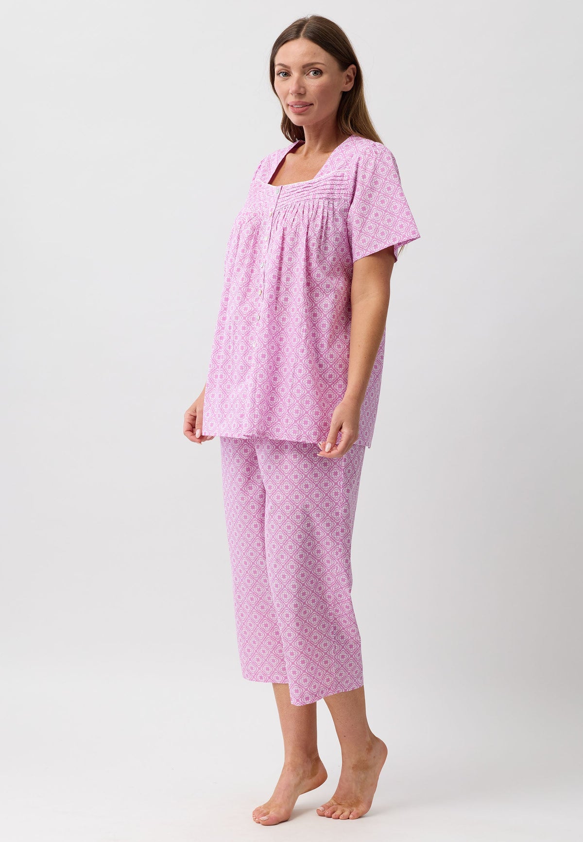 MOROCCO 3/4 PJ SET PINK - SK530M6