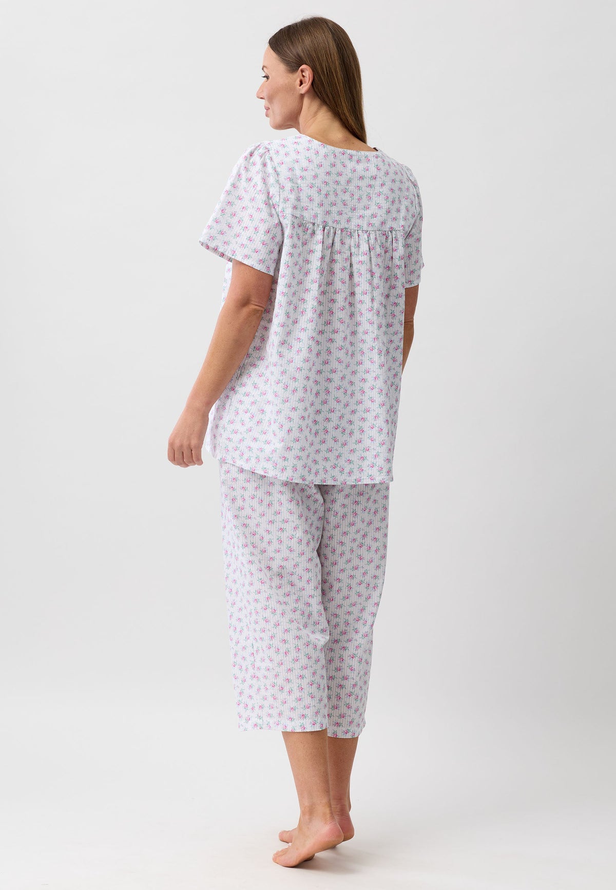 ROSEBUD 3/4 PJ SET PINK - SK530R6