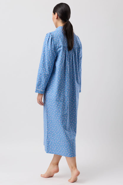 ROSE SPOT COLLAR NIGHTIE DENIM - SK618R6