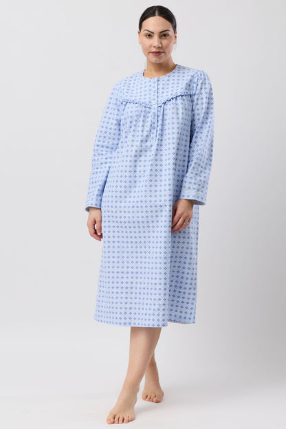 FLEUR DE LYS NIGHTIE BLUE - SK625F6