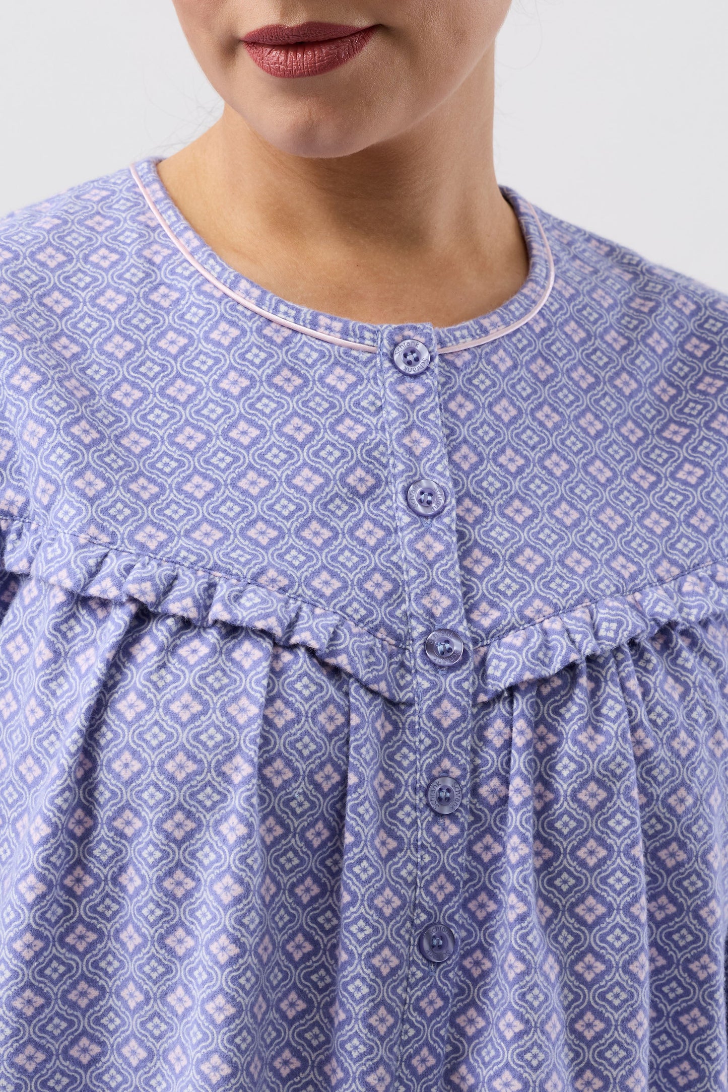 FLEUR DE LYS NIGHTIE INDIGO - SK625F6