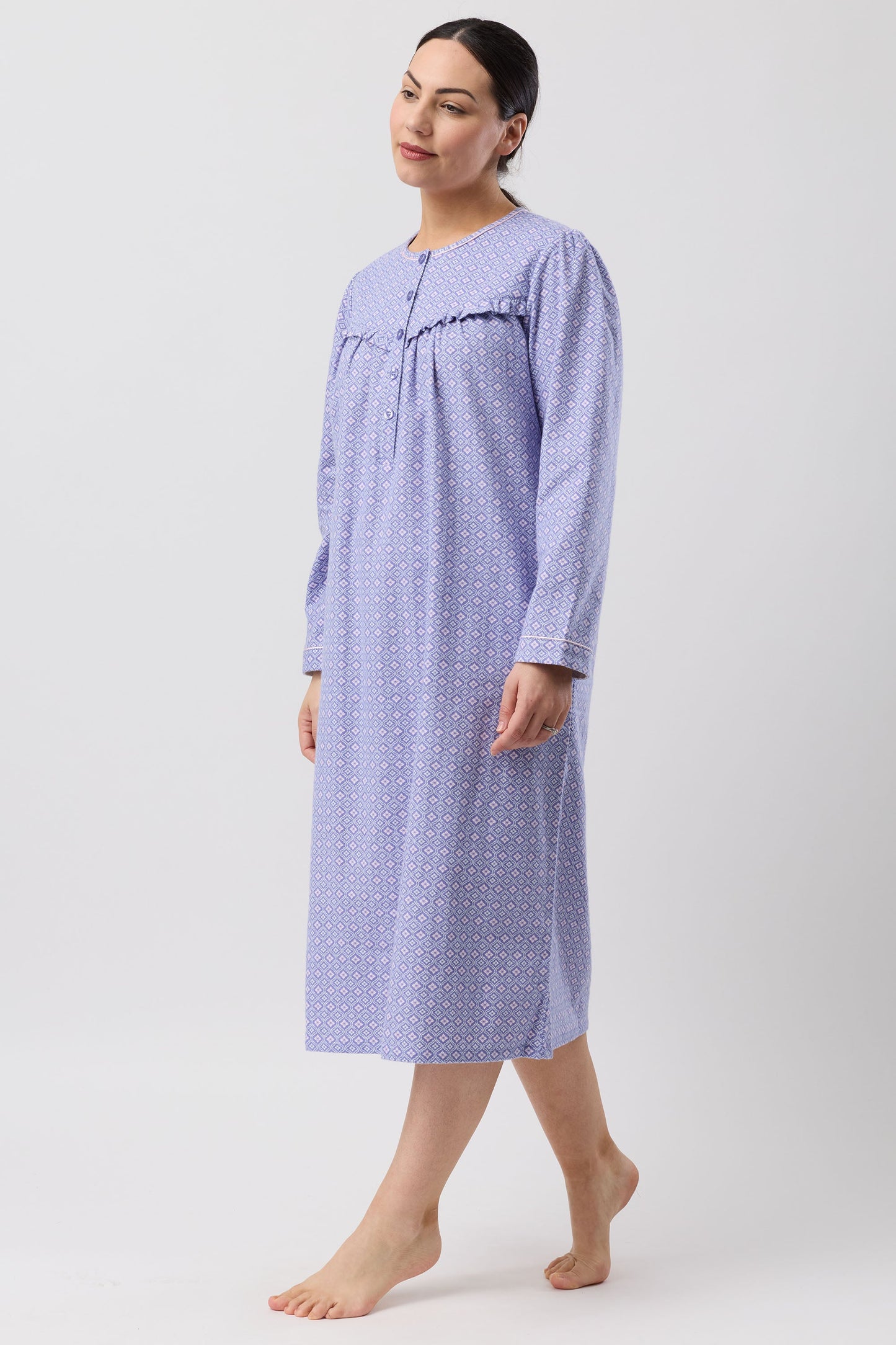 FLEUR DE LYS NIGHTIE INDIGO - SK625F6