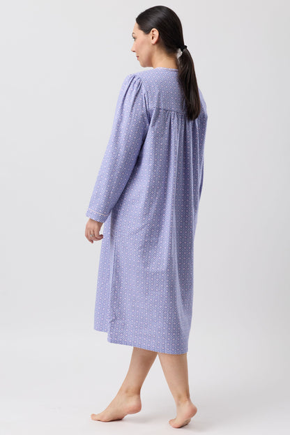 FLEUR DE LYS NIGHTIE INDIGO - SK625F6