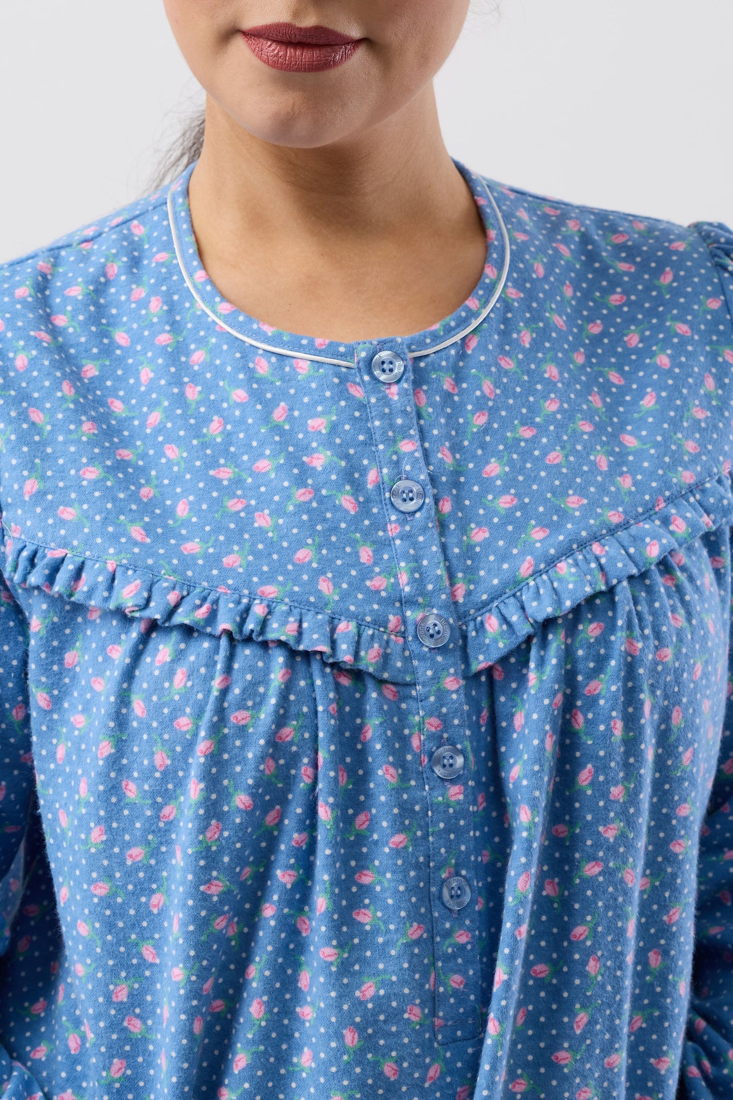 ROSE SPOT NIGHTIE DENIM - SK625R6