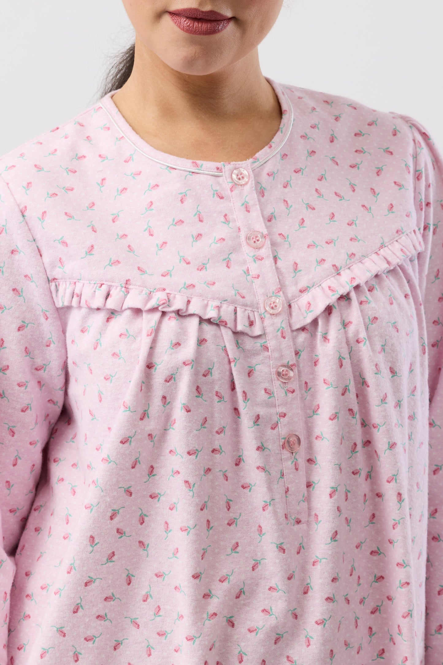 ROSE SPOT NIGHTIE PINK - SK625R6