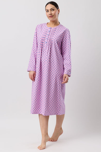 LATTICE NIGHTIE PINK - SK628L6