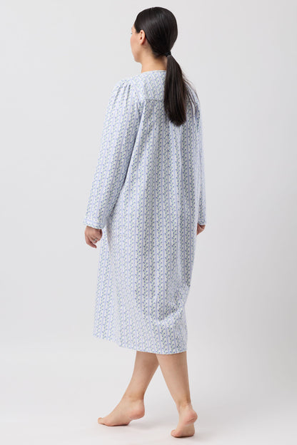 TULIP STRIPE NIGHTIE BLUE - SK628T6