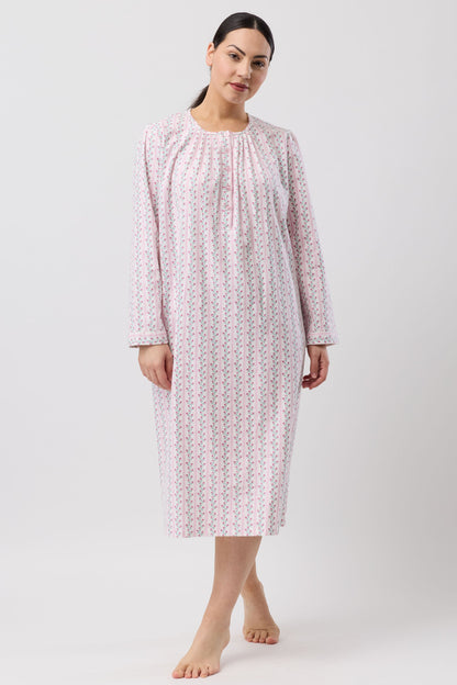 TULIP STRIPE NIGHTIE PINK - SK628T6