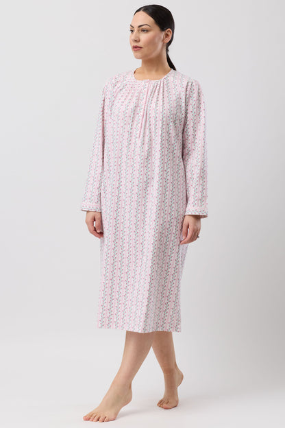 TULIP STRIPE NIGHTIE PINK - SK628T6