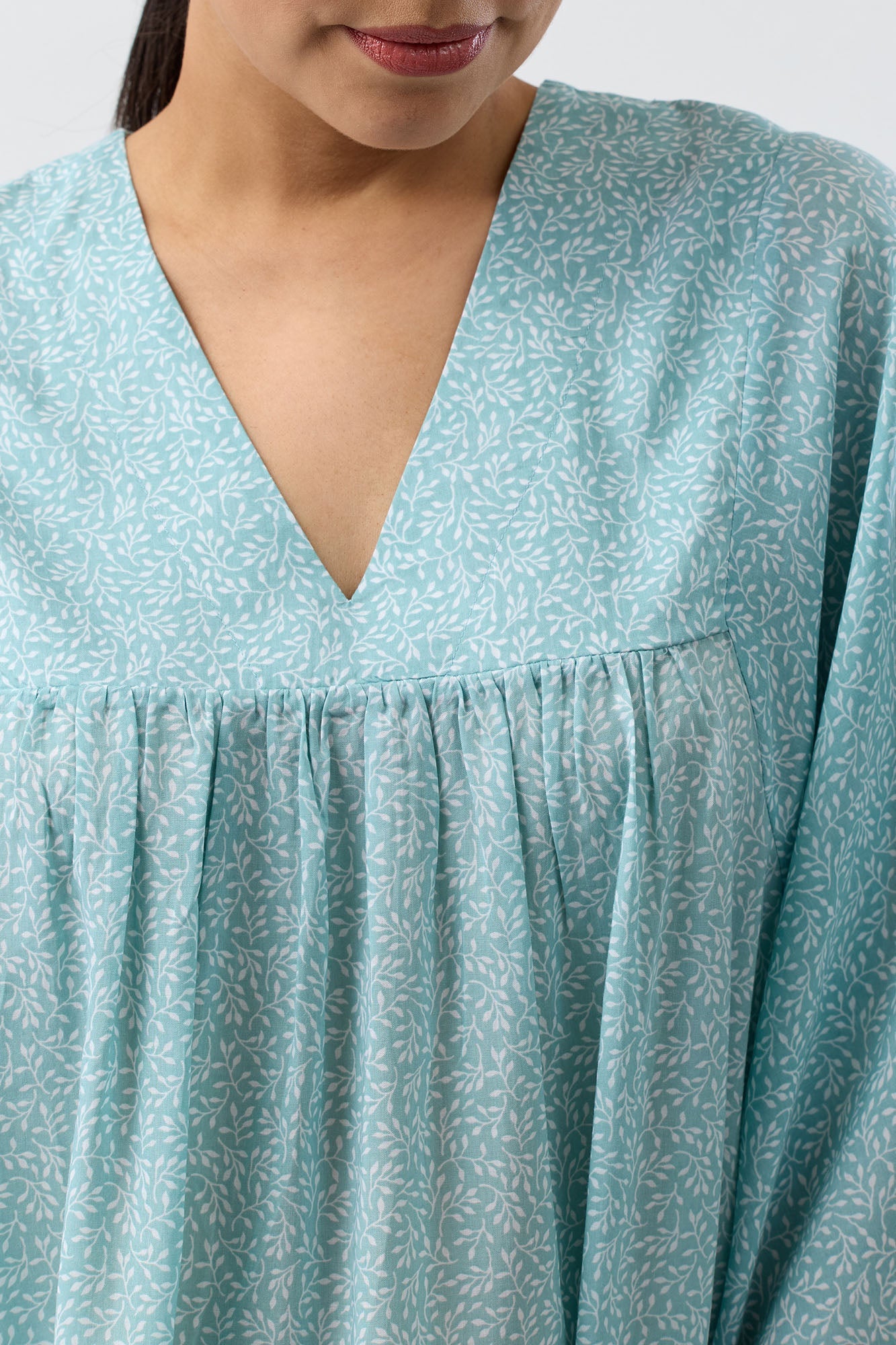 FOLIAGE SLEEP KAFTAN JADE - SK705F5