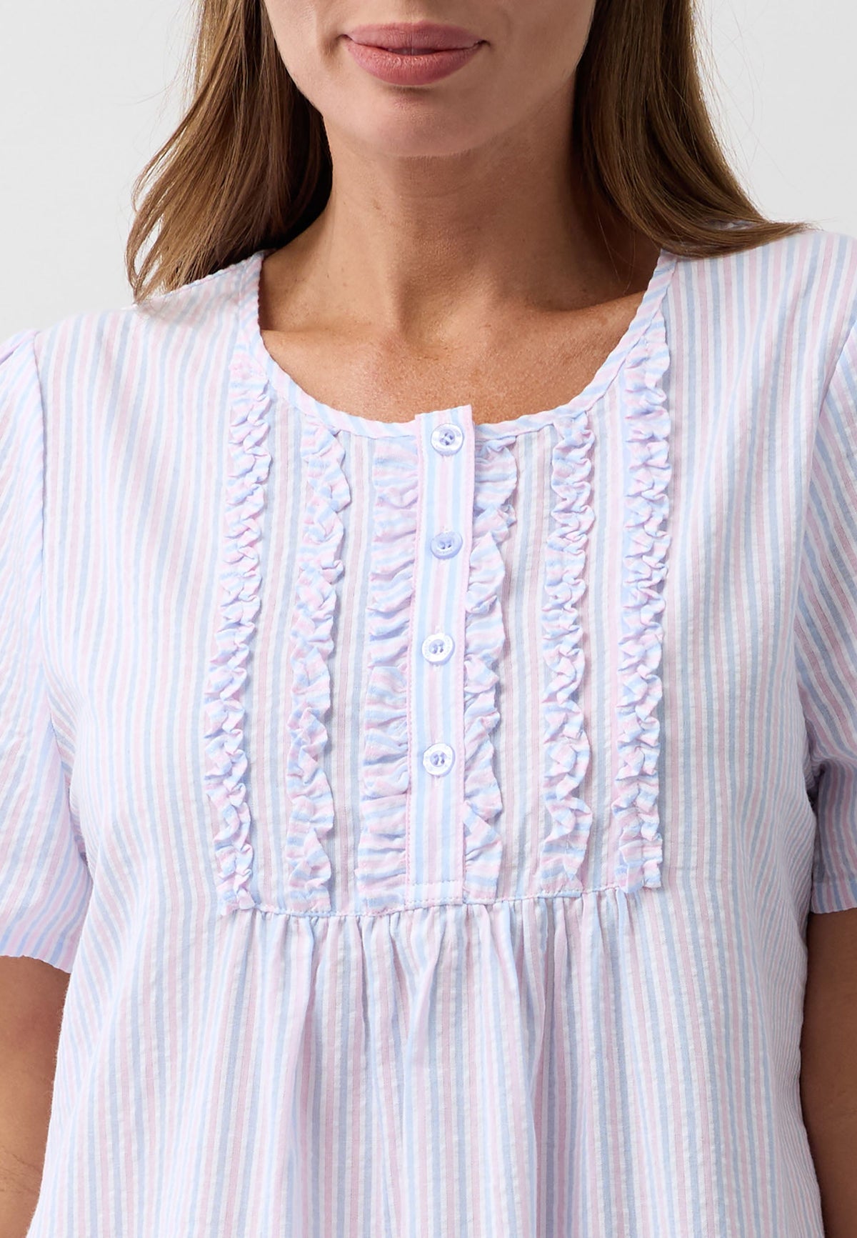 STRIPE NIGHTIE PINK - SK707S6