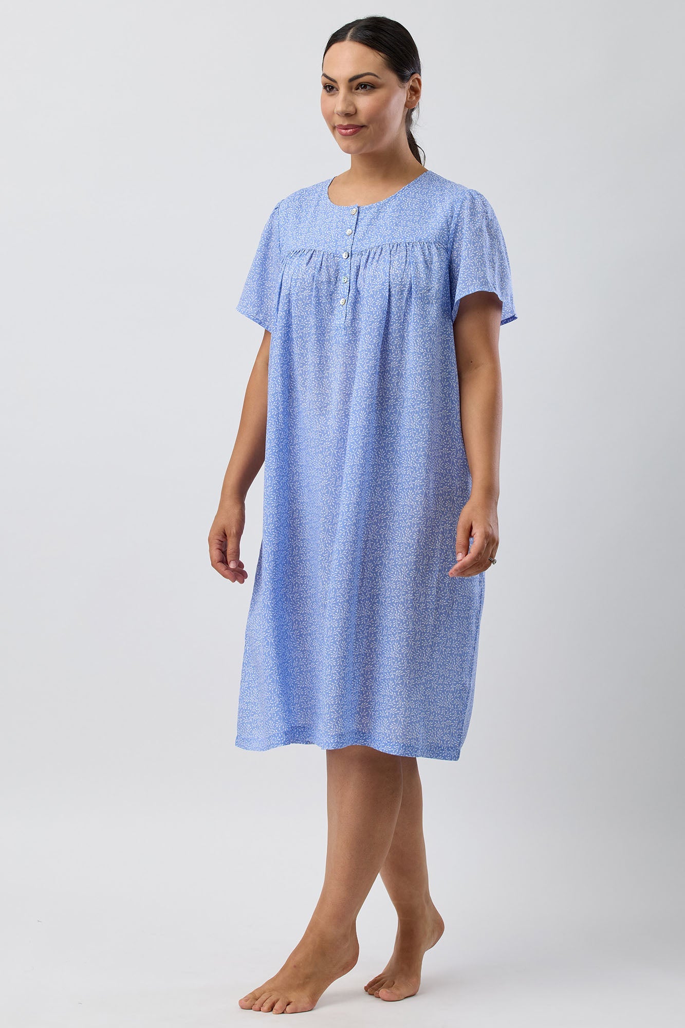 FOLIAGE NIGHTIE BLUE - SK709F5