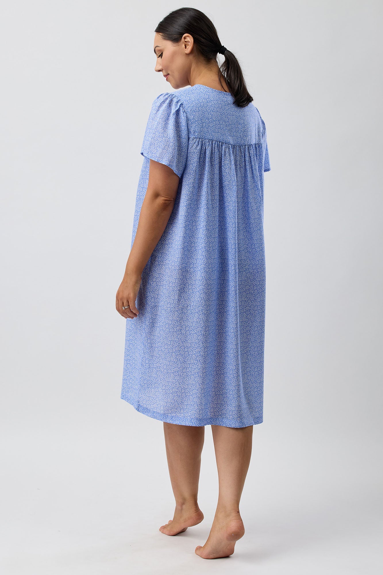 FOLIAGE NIGHTIE BLUE - SK709F5