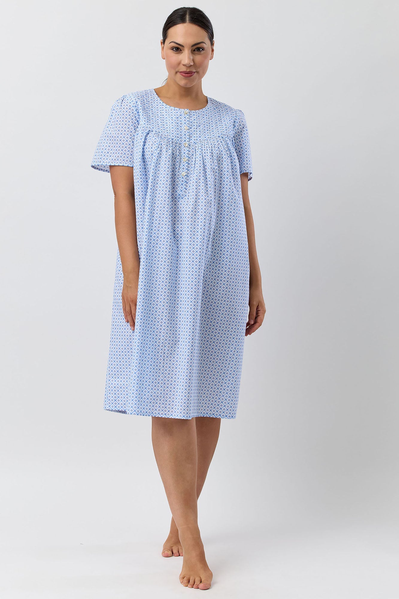 GEO NIGHTIE BLUE - SK713G5