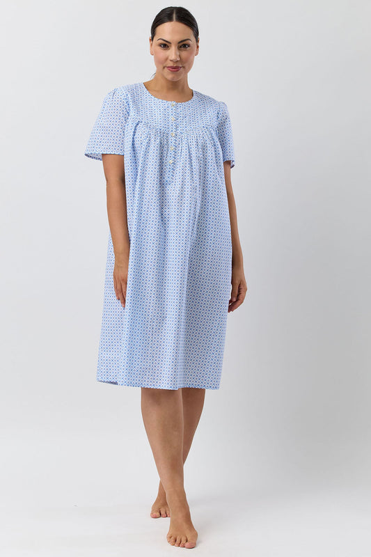GEO NIGHTIE BLUE - SK713G5