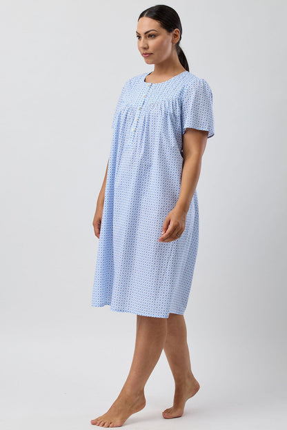 GEO NIGHTIE BLUE - SK713G5