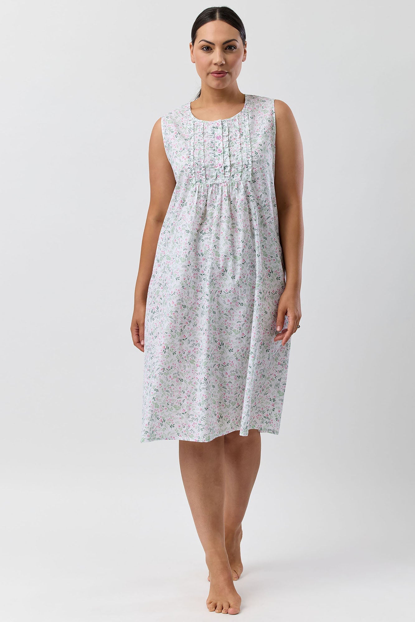 PANSIES SLEEVELESS NIGHTIE PINK - SK807P5