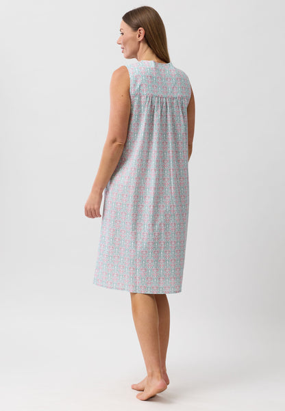 PRIMROSE SLEEVELESS NIGHTIE CORAL - SK807P6