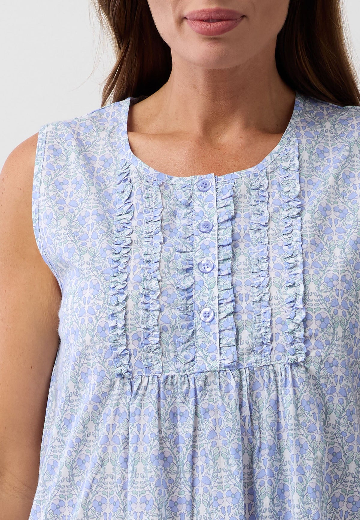 PRIMROSE SLEEVELESS NIGHTIE IRIS - SK807P6