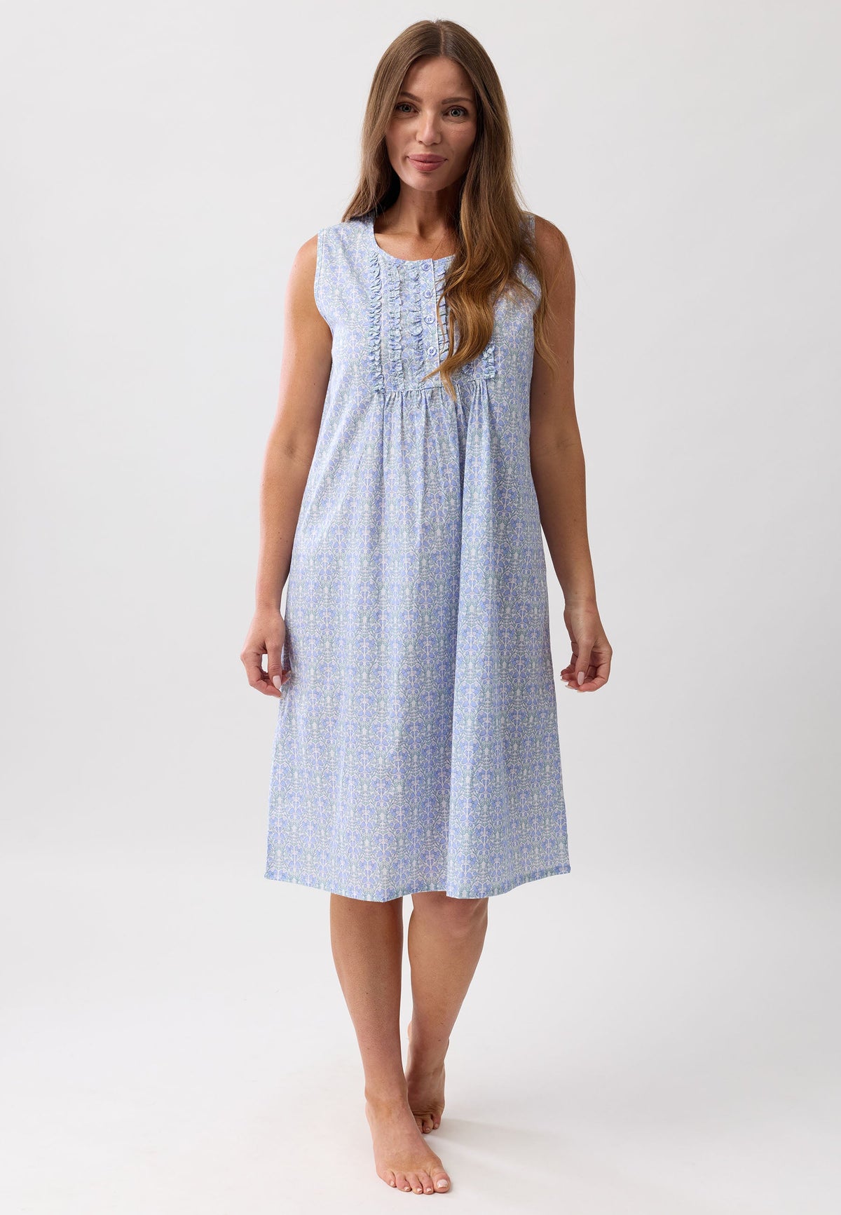 PRIMROSE SLEEVELESS NIGHTIE IRIS - SK807P6