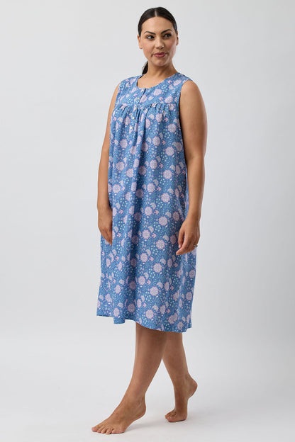 BOHO SLEEVELESS NIGHTIE DENIM - SK809B5
