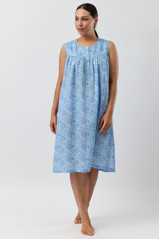 BOHO SLEEVELESS NIGHTIE SKY - SK809B5