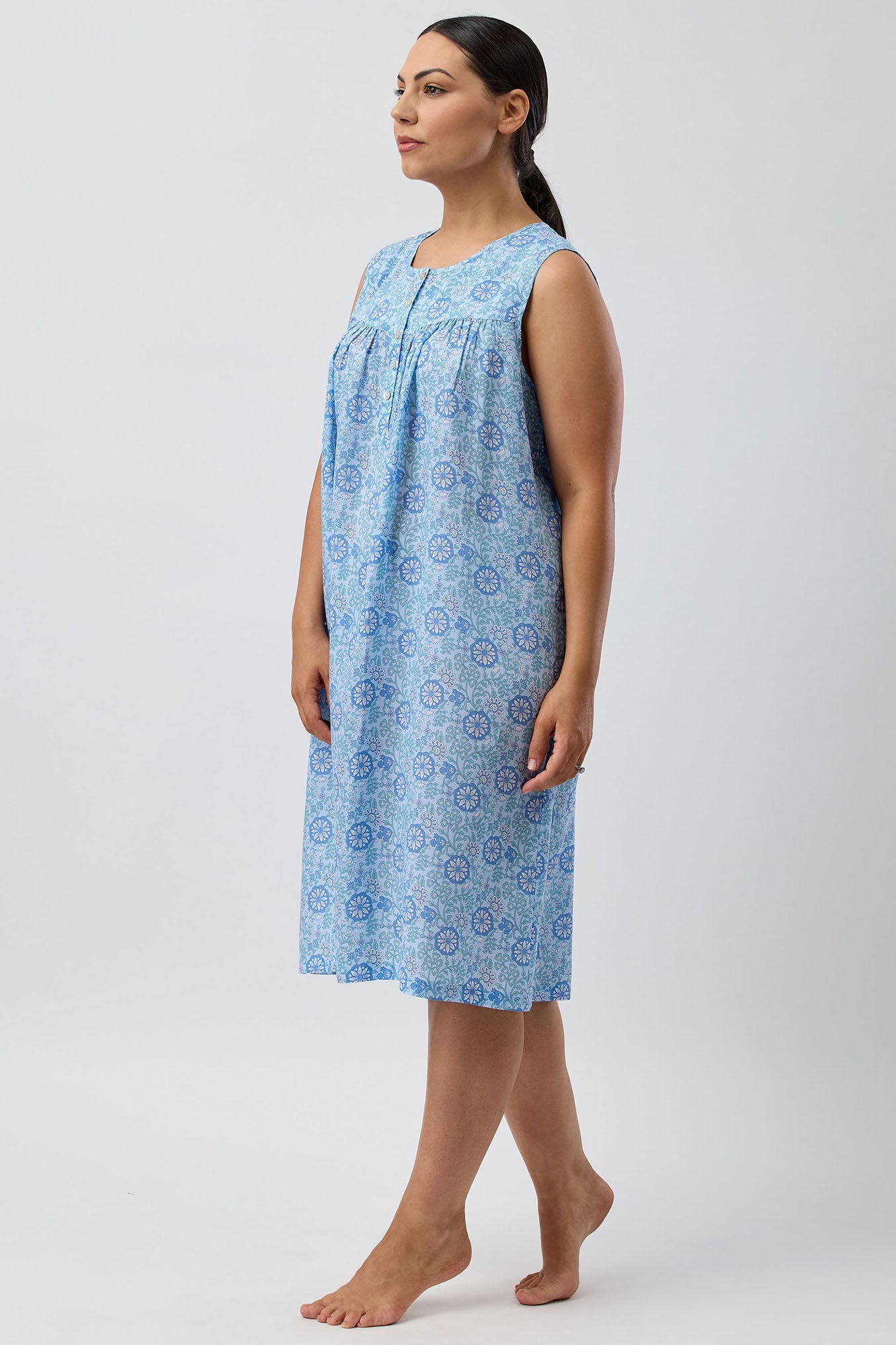 BOHO SLEEVELESS NIGHTIE SKY - SK809B5