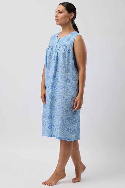 BOHO SLEEVELESS NIGHTIE SKY - SK809B5