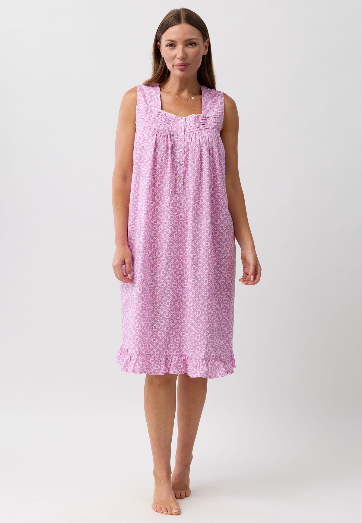 MOROCCO SLEEVELESS NIGHTIE PINK - SK817M6