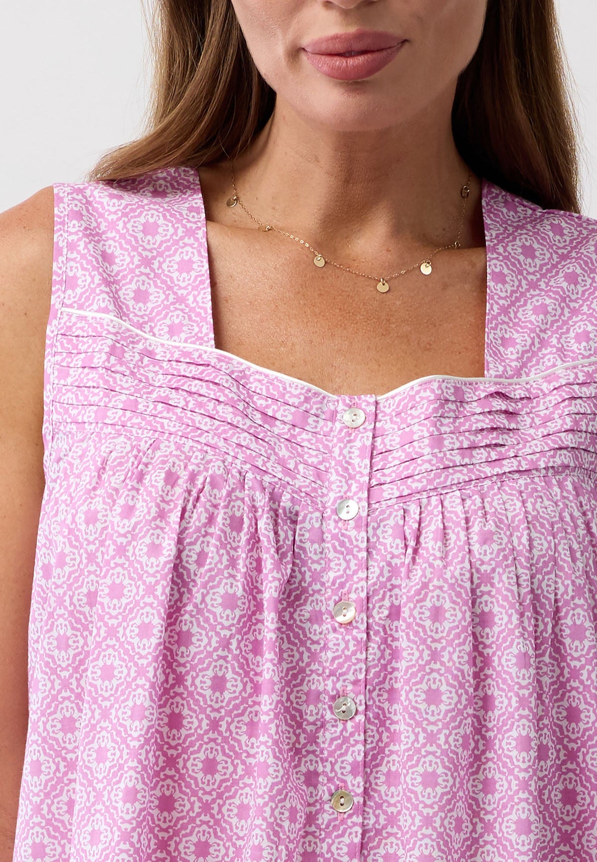 MOROCCO SLEEVELESS NIGHTIE PINK - SK817M6
