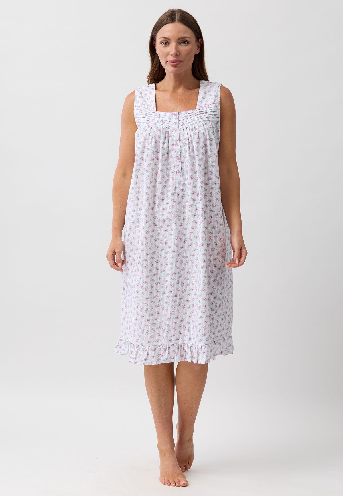 ROSEBUD SLEEVELESS NIGHTIE PINK - SK817R6