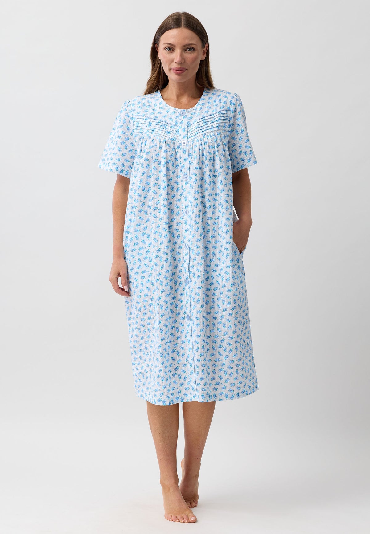 ROSEBUD BRUNCH COAT BLUE - SK914R6