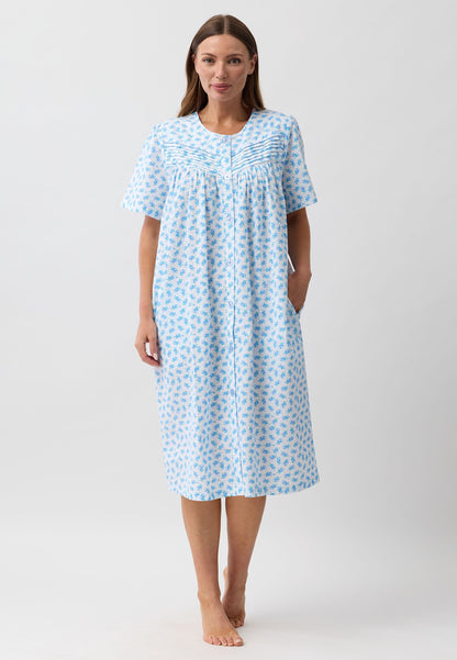 ROSEBUD BRUNCH COAT BLUE - SK914R6
