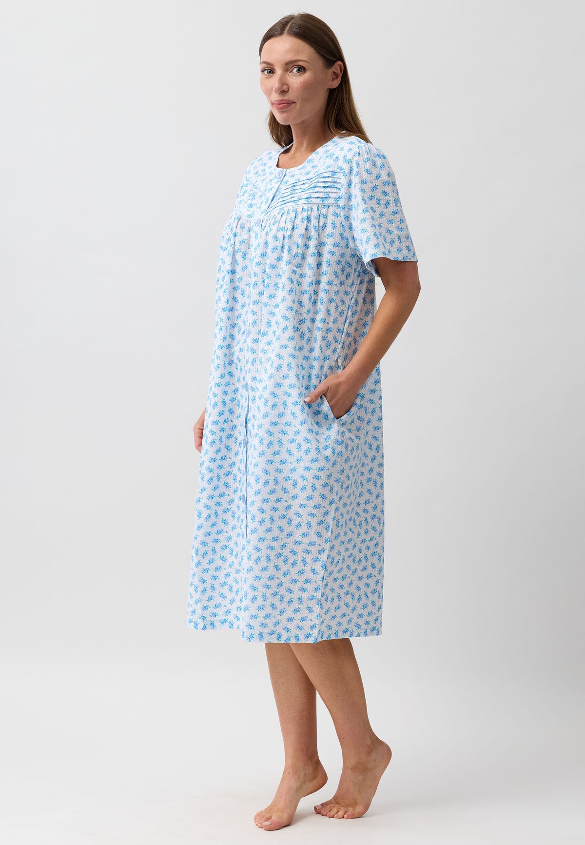 ROSEBUD BRUNCH COAT BLUE - SK914R6