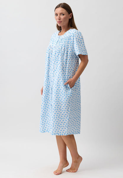 ROSEBUD BRUNCH COAT BLUE - SK914R6