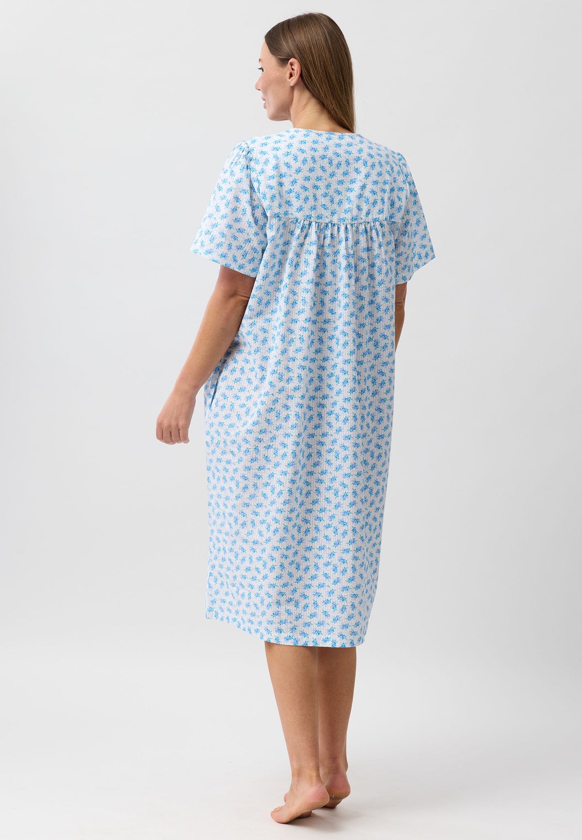 ROSEBUD BRUNCH COAT BLUE - SK914R6